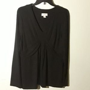 FINAL PRICE! LOFT black long sleeve shirt